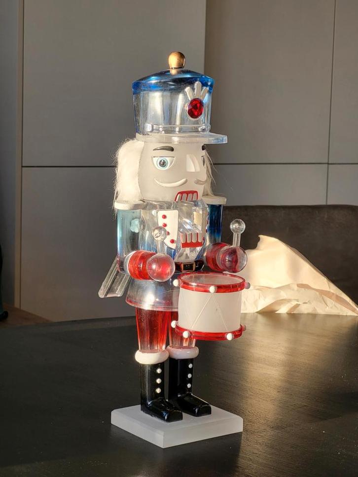 Glazen Notenkraker Beeld, Verzamelen, Beelden en Beeldjes, Gebruikt, Overige typen, Ophalen