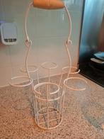 Riviera MaisoVintage Flessenhouder / Bierhouder - Wit Metaal, Ophalen of Verzenden, Gebruikt