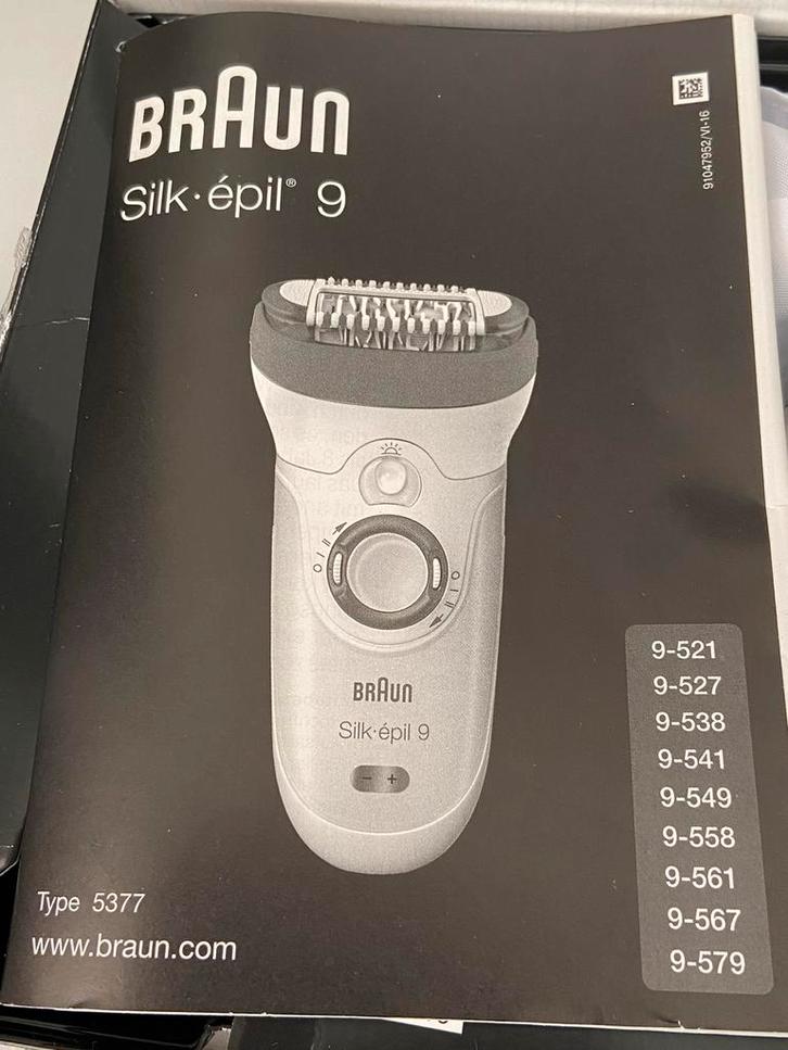 Braun silk epil 9, Witgoed en Apparatuur, Persoonlijke-verzorgingsapparatuur, Zo goed als nieuw, Scheren en Epileren, Ophalen of Verzenden
