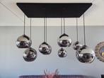 Plafondbollen lamp met glazen bollen., Ophalen, Zo goed als nieuw, 50 tot 75 cm