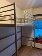 Stapelbed/hoogslaper eenpersoons ikea ijzer, Huis en Inrichting, Slaapkamer | Stapelbedden en Hoogslapers, Ophalen, Gebruikt, 90 cm