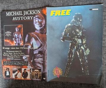 Michael Jackson HIStory album advertentie beschikbaar voor biedingen