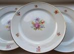 Gebloemde borden ontbijt lunch tapas dessert, Antiek en Kunst, Antiek | Servies los, Ophalen of Verzenden
