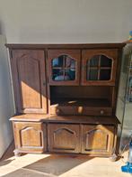 Oude Houten dressior Kast - 2 Delen, Huis en Inrichting, Kasten | Buffetkasten, Ophalen, Gebruikt, 50 tot 75 cm, 200 cm of meer