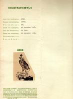 van VOLLENHOVEN - registratiebewijs uit 1948, Verzamelen, Biermerken, Ophalen of Verzenden, Gebruikt, Overige typen, Overige merken
