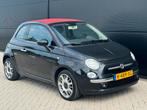 Fiat 500 1.4 16V Cabriolet Airco parkeersens Apk 10-06-2026, Zwart, 4 cilinders, Cabriolet, 100 pk