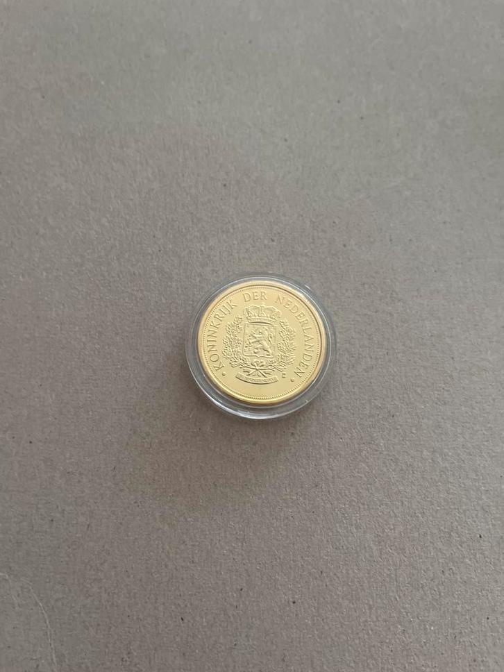 Verguld Gouden willem alexander Herdenkingsmunt, Postzegels en Munten, Munten | Nederland, Losse munt, Overige waardes, Koningin Juliana