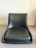 Zwarte barkruk zitting, Ophalen, Gebruikt, Zwart, Leer