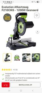 Evolution  F210CMS afkortzaag voor alles, Doe-het-zelf en Verbouw, Gereedschap | Zaagmachines, Ophalen of Verzenden, Zo goed als nieuw