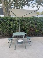 - 40% ! Extremis virus picknick tafel 5 zits - SHOWROOMMODEL, Ophalen of Verzenden, Zo goed als nieuw, Rond, Aluminium