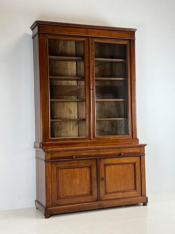 Buffetkast boekenkast mahonie antiek beschikbaar voor biedingen