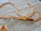 Houten Treinbaan met Trein, Ophalen, Zo goed als nieuw, Duw- of Trekspeelgoed