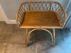 Vintage Rotan bureau, Huis en Inrichting, Stoelen, Ophalen, Bruin, Riet of Rotan, Zo goed als nieuw