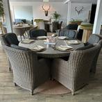 Ronde Wicker Tuinset 4 Seasons Outdoor (4SO) – ZGAN, Verzenden, ., Zo goed als nieuw, .