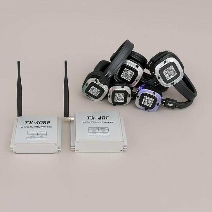 Complete Silent Disco Set te Koop, Audio, Tv en Foto, Koptelefoons, Zo goed als nieuw, Over oor (circumaural), Overige merken