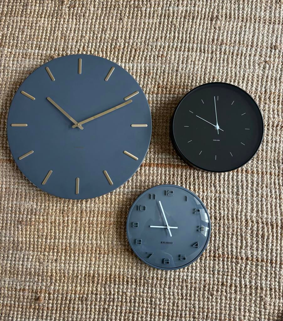 Diverse Wandklokken - Karlsson, Huis en Inrichting, Woonaccessoires | Klokken, Ophalen of Verzenden, Gebruikt, Analoog, Wandklok