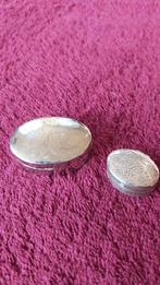 2 sterling zilveren pillendoosjes, Ophalen of Verzenden, Zilver