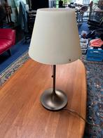 Van de Heg Tafellamp Messing en glazen kap schemerlamp, Ophalen, Gebruikt, 50 tot 75 cm, Klassiek Tijdloos Vintage Retro
