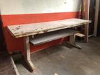 Vintage werkbank, Doe-het-zelf en Verbouw, Werkbanken, Ophalen, Gebruikt, 170 cm of meer, Bankschroef