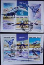 - 431 - 2 Blokken, TU-144 Toepolev, Russ. Vliegtuigen, Verzenden, Gestempeld, Vliegtuigen