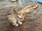 Houten Beeldje Salamander uit chinaberry boom Gesneden Kunst, Ophalen of Verzenden