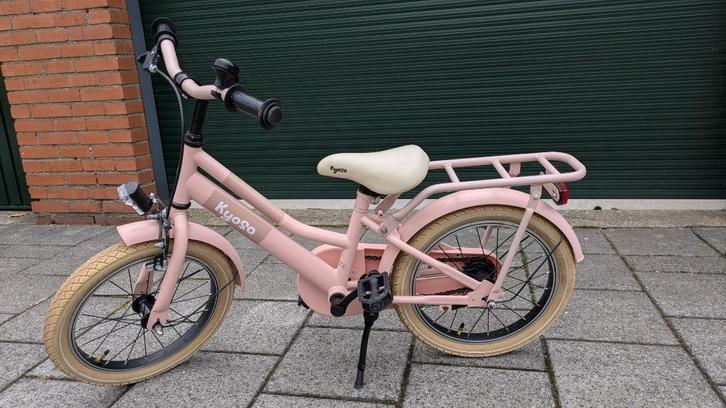Kyoso Kinderfiets Roze 16 inch – Zo goed als nieuw!, Fietsen en Brommers, Fietsen | Kinderfietsjes, Zo goed als nieuw, 16 tot 20 inch