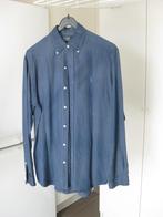 Ralph Lauren Polo Overhemd blauw maat M linnen, Blauw, Ralph Lauren, Zo goed als nieuw, Halswijdte 39/40 (M)
