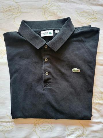 Mooie, originele zwarte Lacoste Sport polo XXL  Fr.8 zie afm beschikbaar voor biedingen