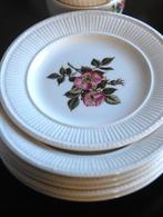 wedgwood Brair rose gebaksbordjes, Overige typen, Ophalen of Verzenden, Zo goed als nieuw, Wedgwood