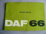 instructieboek DAF66, Auto diversen, Handleidingen en Instructieboekjes, Ophalen of Verzenden