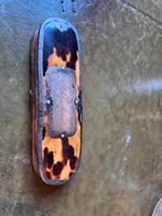 Antieke brillenkoker schildpad / zilver 1885, Antiek en Kunst, Ophalen of Verzenden, Zilver