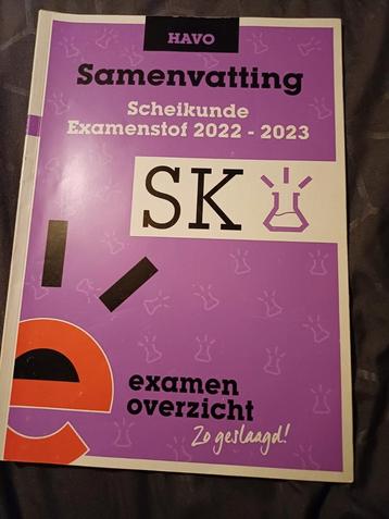 HAVO Scheikunde Samenvatting 2022-2023 beschikbaar voor biedingen
