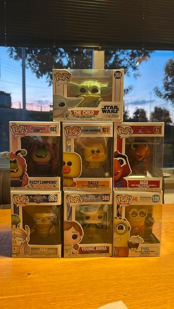 Verschillende losse Funko pops (zie beschrijving) beschikbaar voor biedingen