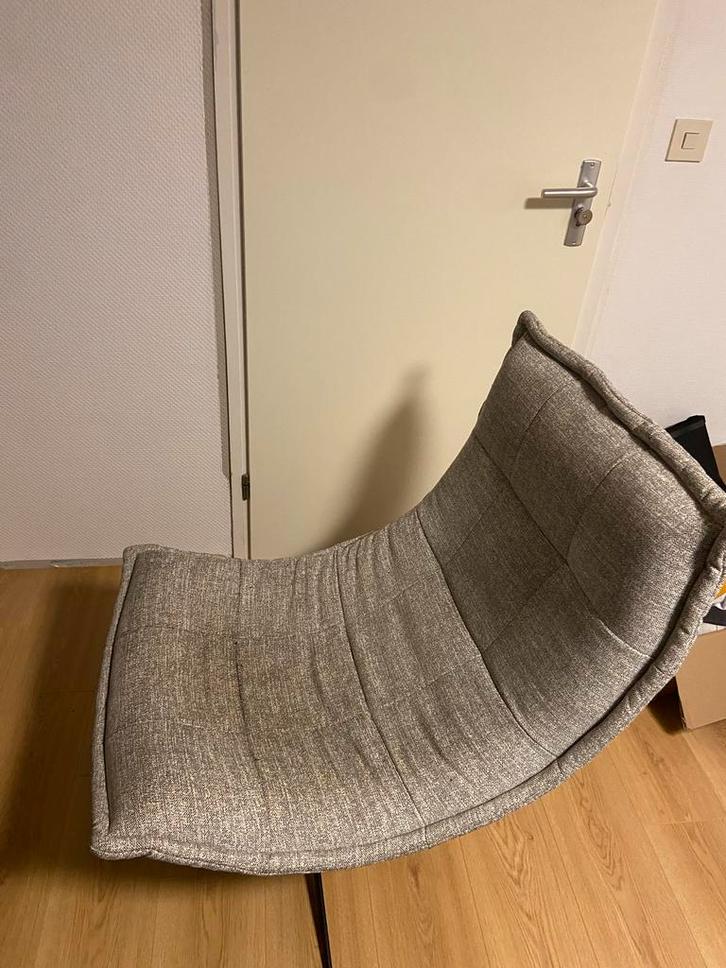 Bodilson Reeva Fauteuil - Gebruikt, Huis en Inrichting, Stoelen, Gebruikt, Eén, Stof, Grijs, Ophalen