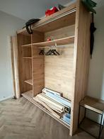 Mooie ruime kledingkast met dubbele spiegel 213 cm, Ophalen, Zo goed als nieuw, 50 tot 75 cm, 200 cm of meer