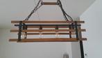 Twee nieuwe, houten - metaal Qazqa hanglampen, Ophalen of Verzenden, Nieuw, Hout, 50 tot 75 cm