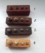 4 stuks Houten blok met gewichten. 5 euro per stuk., Ophalen of Verzenden, Zo goed als nieuw, Gebruiksvoorwerp