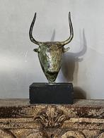 Bronzen hoofd stier, Antiek en Kunst, Ophalen of Verzenden, Brons