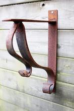 * Plankdragers * Rustiek vintage stalen.4stuks, Ophalen of Verzenden