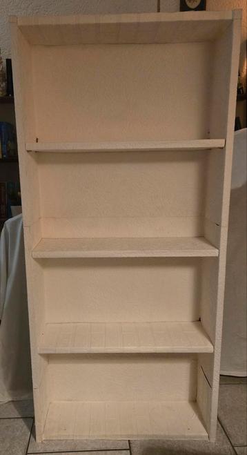 behangen kast met planken beschikbaar voor biedingen