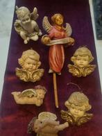 Vintage Kerst Engel Hangers Set - Brocante, Ophalen of Verzenden