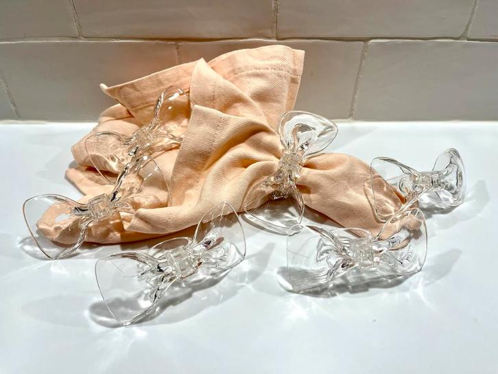 Vintage kunststof servetringen uit de 80’s (6 stuks), Huis en Inrichting, Keuken | Keukenbenodigdheden, Zo goed als nieuw, Ophalen of Verzenden