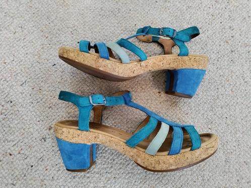 Gabor sandalen (blauw, maat 42 - 8), Kleding | Dames, Schoenen, Zo goed als nieuw, Sandalen of Muiltjes, Blauw, Ophalen of Verzenden