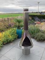 Design rvs tuinhaard, Tuin en Terras, Tuinhaarden, Ophalen, Zo goed als nieuw