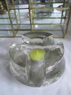 Vintage glazen waxinelichthouder, Ophalen of Verzenden, Huis en Inrichting
