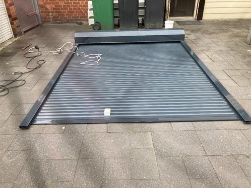 nieuw antraciet electrisch rolluik breed 2.17 x 2.80 hoog, Doe-het-zelf en Verbouw, Rolluiken, Nieuw, 200 cm of meer, 200 cm of meer