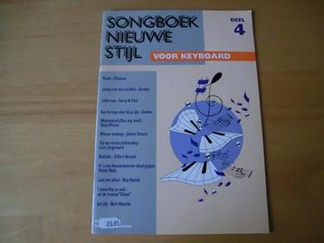 Songboek nieuwe stijl voor keyboard deel 4 beschikbaar voor biedingen
