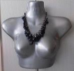 Manouk - ketting met hangers gitsteen, Overige materialen, Verzenden, Zwart, Nieuw