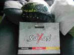 Soxon motor helm zwart groen camouflage ST-1000, Heren, Integraalhelm, L, Tweedehands