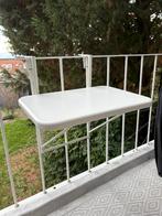 Balkontafeltje IKEA - wit gepoedercoated, Ophalen of Verzenden, Zo goed als nieuw, Metaal, Verstelbaar